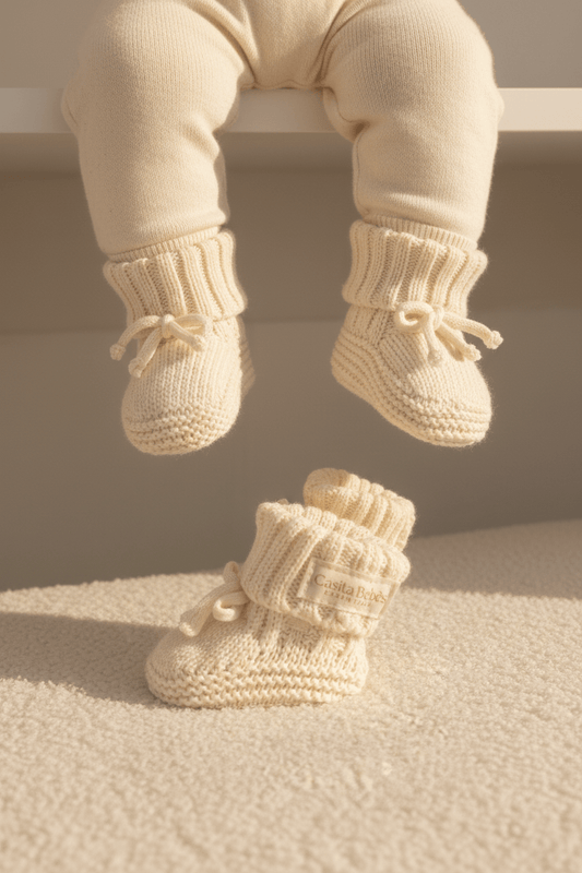 Newborn_Essentials_knitted_bootie - Casita Bebès