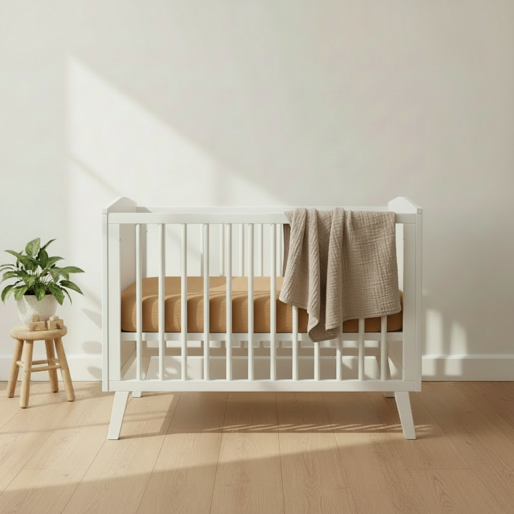 Displayed sheet in cot Essentials Cot Sheet