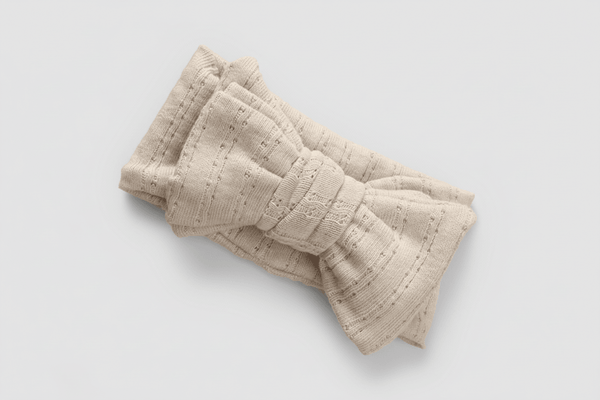 Soft organic baby blanket with textured knit pattern, perfect for newborn essentials
