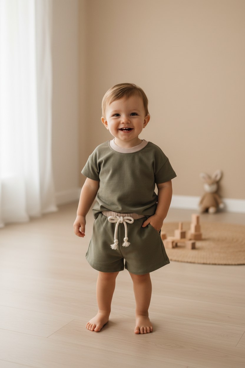 Papitō Francisco Short Dusty Green