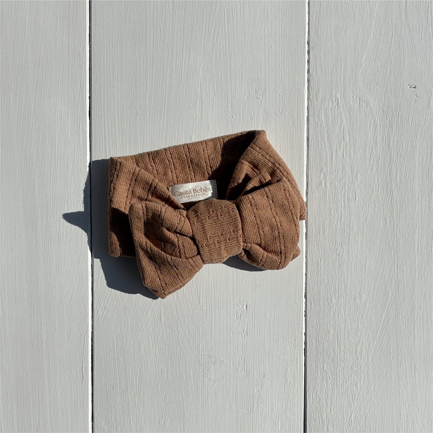 Essentīals Linen Bow Dusty Brown