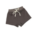 Organic baby shorts with white drawstring, soft and cozy for everyday wear